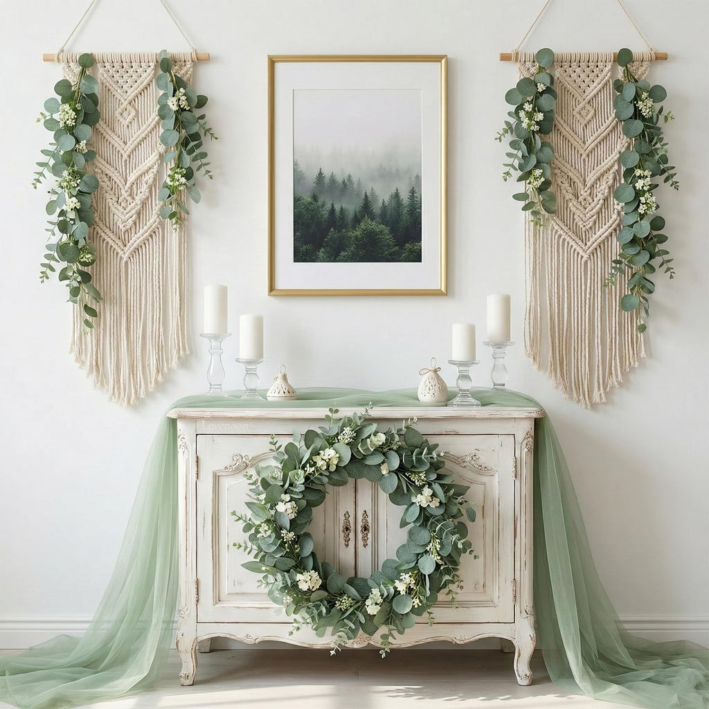 130 Pcs Mixed Eucalyptus Stem, Artificial Greenery Stems for Decor