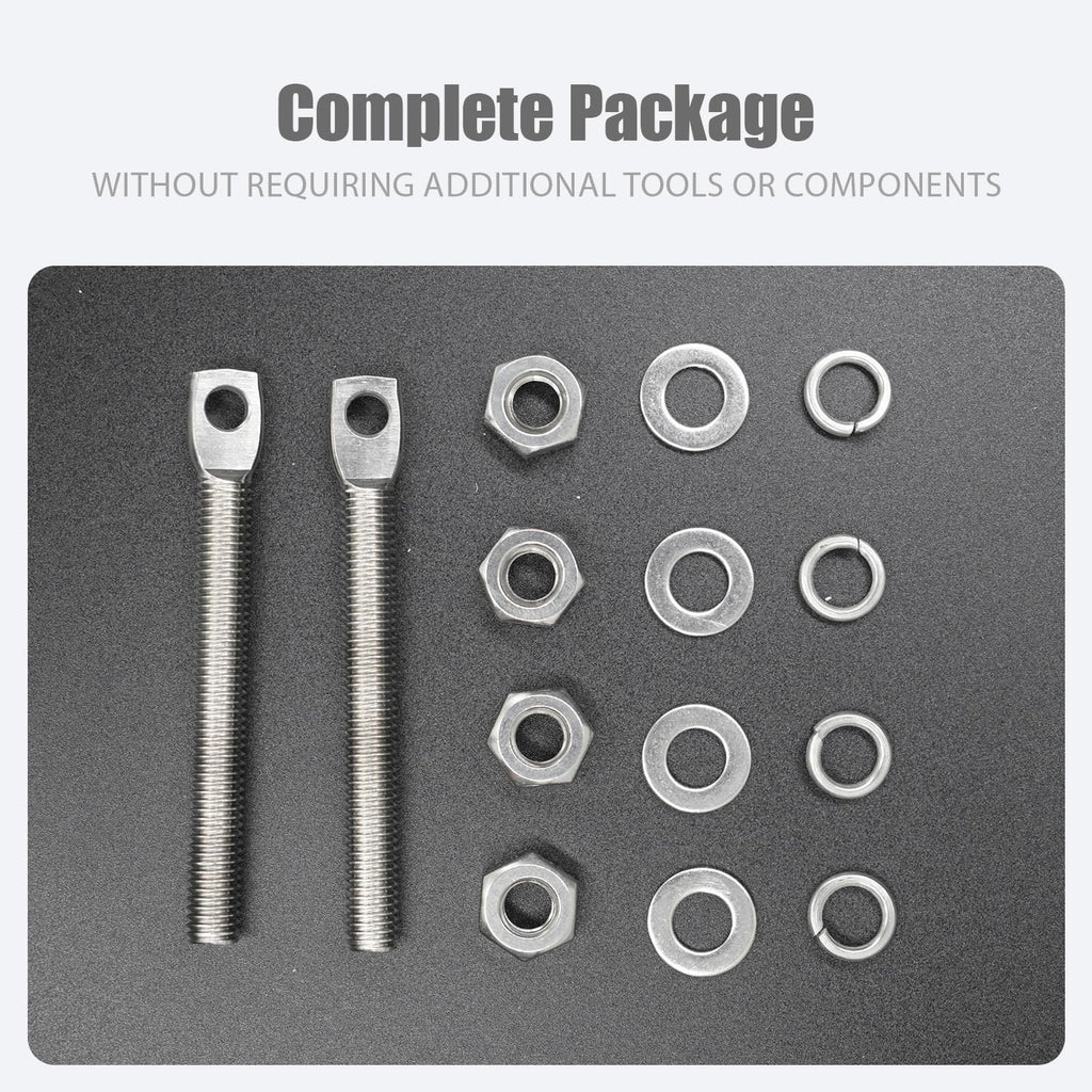 Automatic Gate Opener Tie Rod Chain Connection Hardware,Sliding Gate Roller Chain Bolt Tensioner Compatible with ANSI #40#41#428 (Flat, Standard)