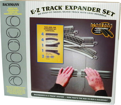 Trains E-Z Track Layout Expander Set Nickel Silver Rail HO Scale | Snap-Fit E-Z Track, Layout Expander Set Add to