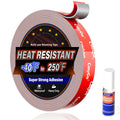 Double Sided Tape Heavy Duty, Permanent Bond Heat Resistant 0.5In