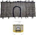 55" 60" Trampoline Replacement Net with Zipper and Hooks, Breathable and Tear Resistant, Trampoline Enclosure Net