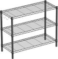 3-Shelf Adjustable Metal Shelf Wire Shelving Unit Storage Rack Display Shelf for