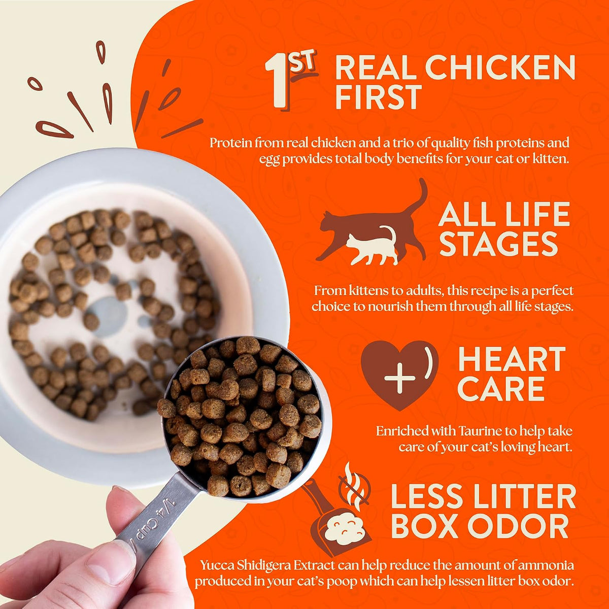 Primitive Feline Grain Free Chicken Dry Cat Food 12.5 lb
