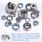 uxcell 6004ZZ Deep Groove Ball Bearing, 2pcs 20 mm x 42 mm x 12 mm(ID x OD x T) Chrome Steel Z2 Double Steel Sealed Bearing, Silver