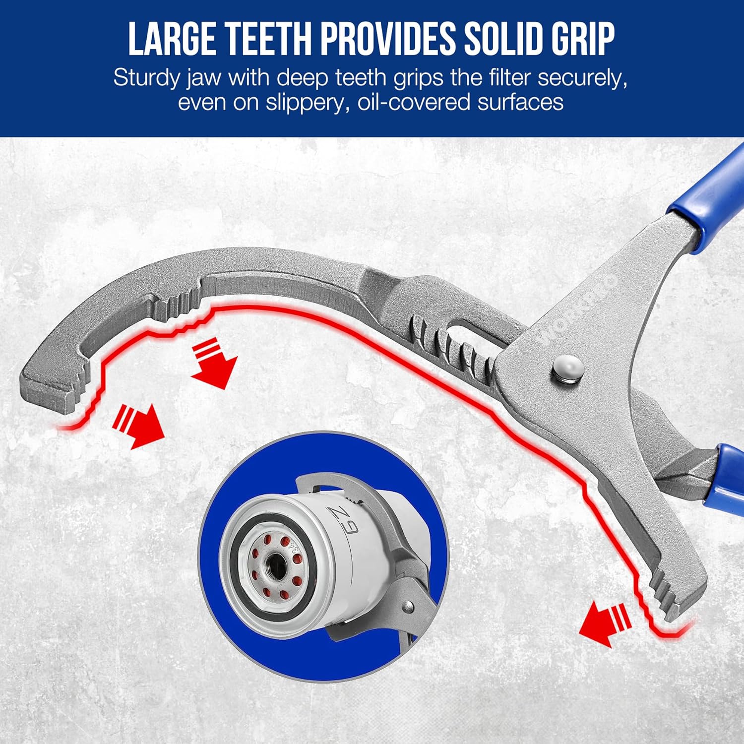 Oil Filter Wrench Set, 9" & 12" Adjustable Oil Filter Removal Pliers Tools, Ideal for Engine Filters, Cars, and