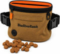 Dog Treat Pouch, Auto-Close One-Hand Access Training Treat Bag with Adjustable Waist Belt, Hands-Free Reward Pouch