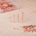Nail Assortment Kit, 600 Pcs, 4 Sizes, Rose Gold Picture Hangers