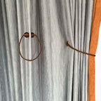 2 Pack Magnetic Curtain Tiebacks, Decorative Curtain Holdbacks for Window Décor (Coffee)