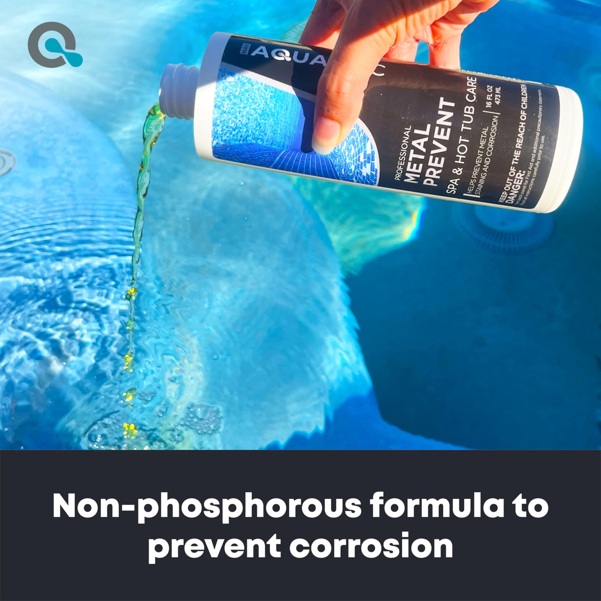 AquaDoc Spa Metal Control & Stain Protector for Hot Tubs, 32 oz