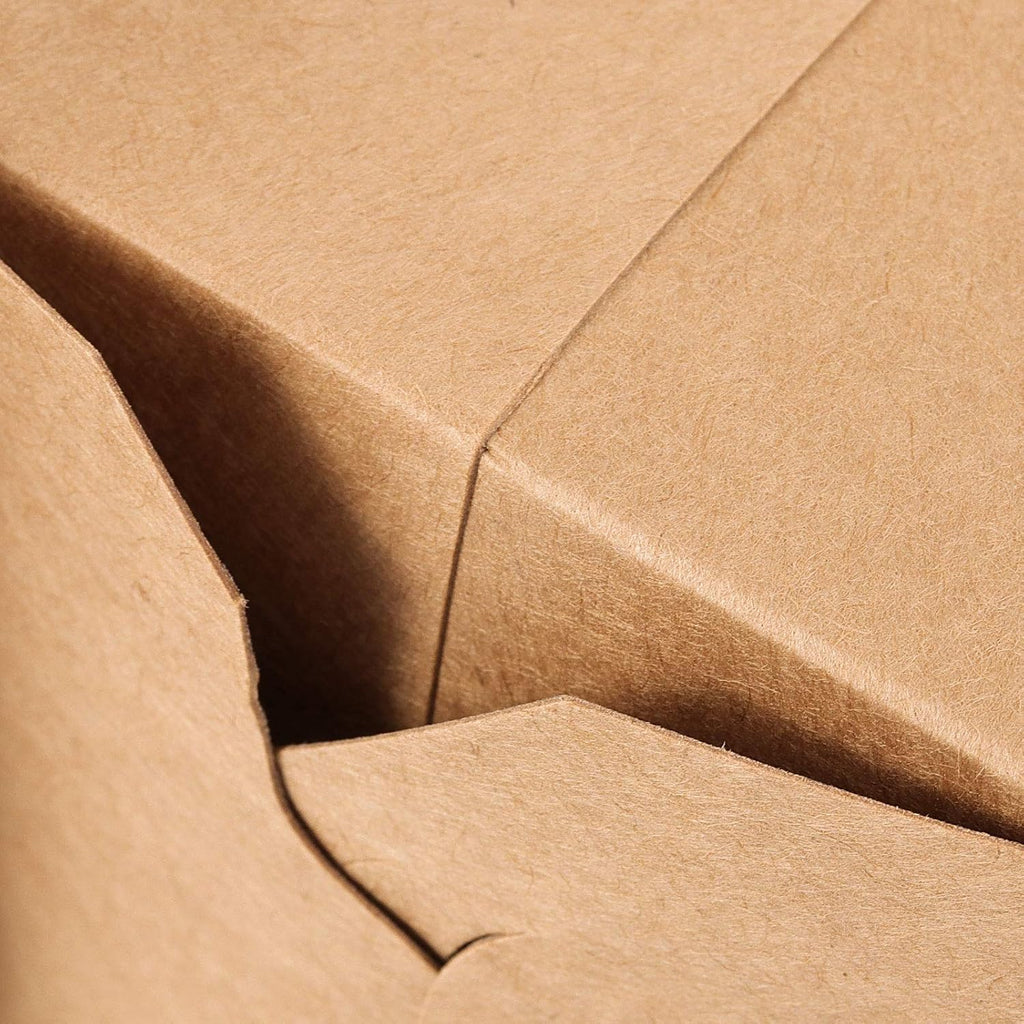 25 Pack 26 Oz Small Chinese Take Out Boxes, Leak and Grease Resistant Kraft Paper Takeout Food Containers, Stackable