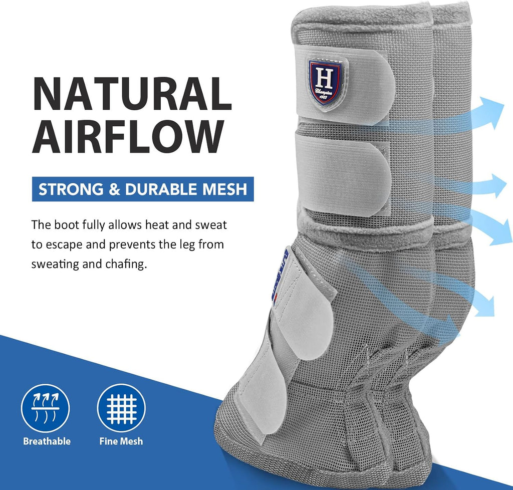 Horse Fly Boots Perfect Contoured Fit Leg Guards Dense Mesh Boots with Ventilated Comfort Reliable Protection from