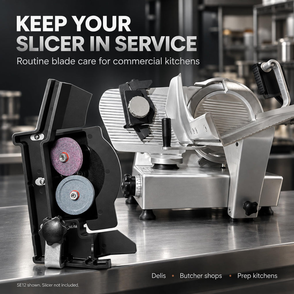 Meat Slicer Sharpener Assembly for Bizerba SE12, SE12D, GSP & GSPH