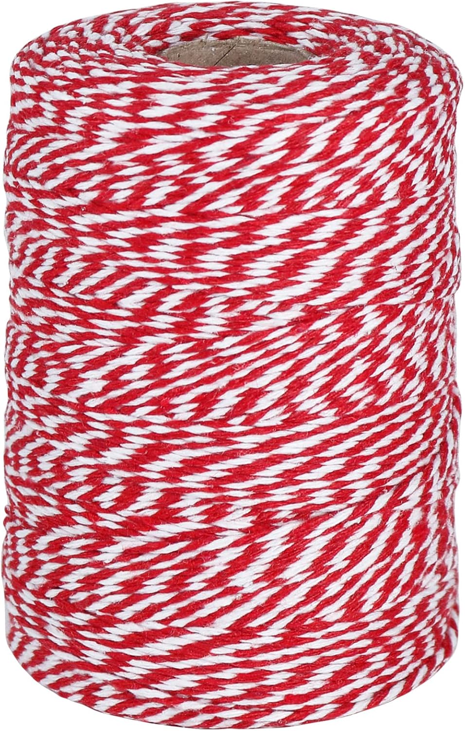 Red and White Twine, 656 Feet 2mm Cotton Bakers Twine String