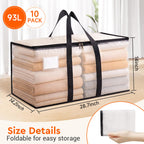 Moving Bags, 93L 10-Pack Storage Bags, Moving Boxes