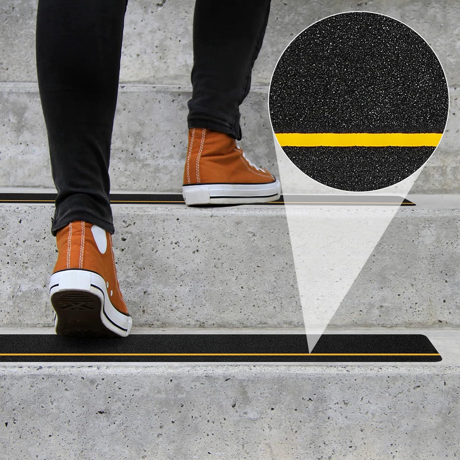 Anti Slip Tape (10-Pack) 4'' x 30'' Waterproof Non Skid Tape, Best Grip Non Slip Strips Treads High Traction Friction