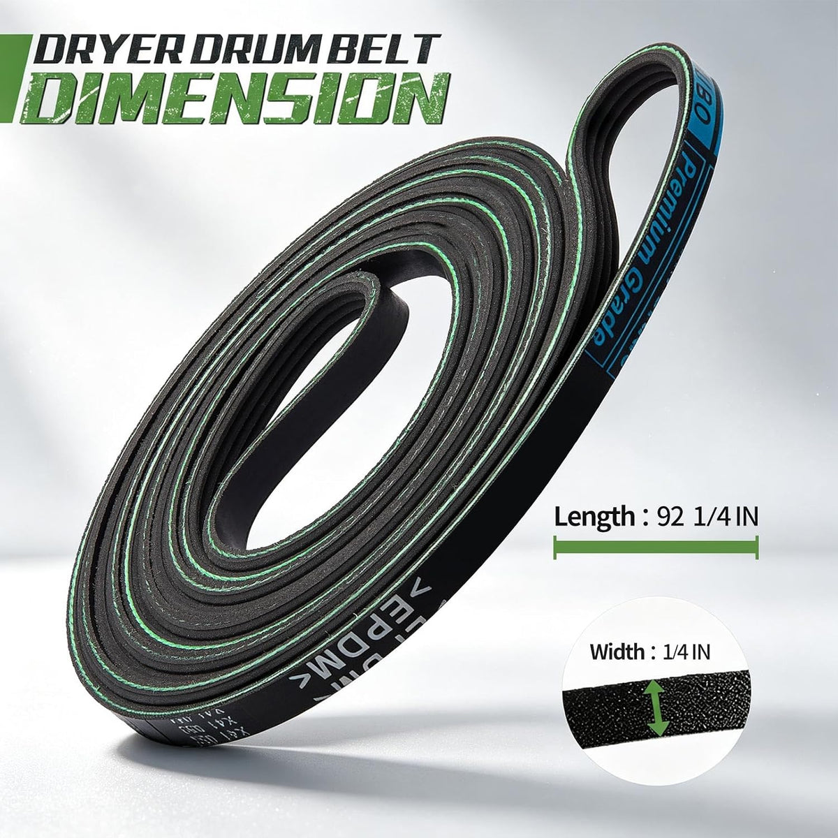 Litorange Dryer Drum Belt - Fit Maytag Dryers - Replaces PYET344AYW PYET244AYW PYE2300AYW MED4500MW0 MED6200KW0 PYET444AYW MED5740TQ0 MED5770TQ0 MED6500MBK0 MCE8000AYW MED5600TQ0 MGD4500MW1 PYG2300AWW