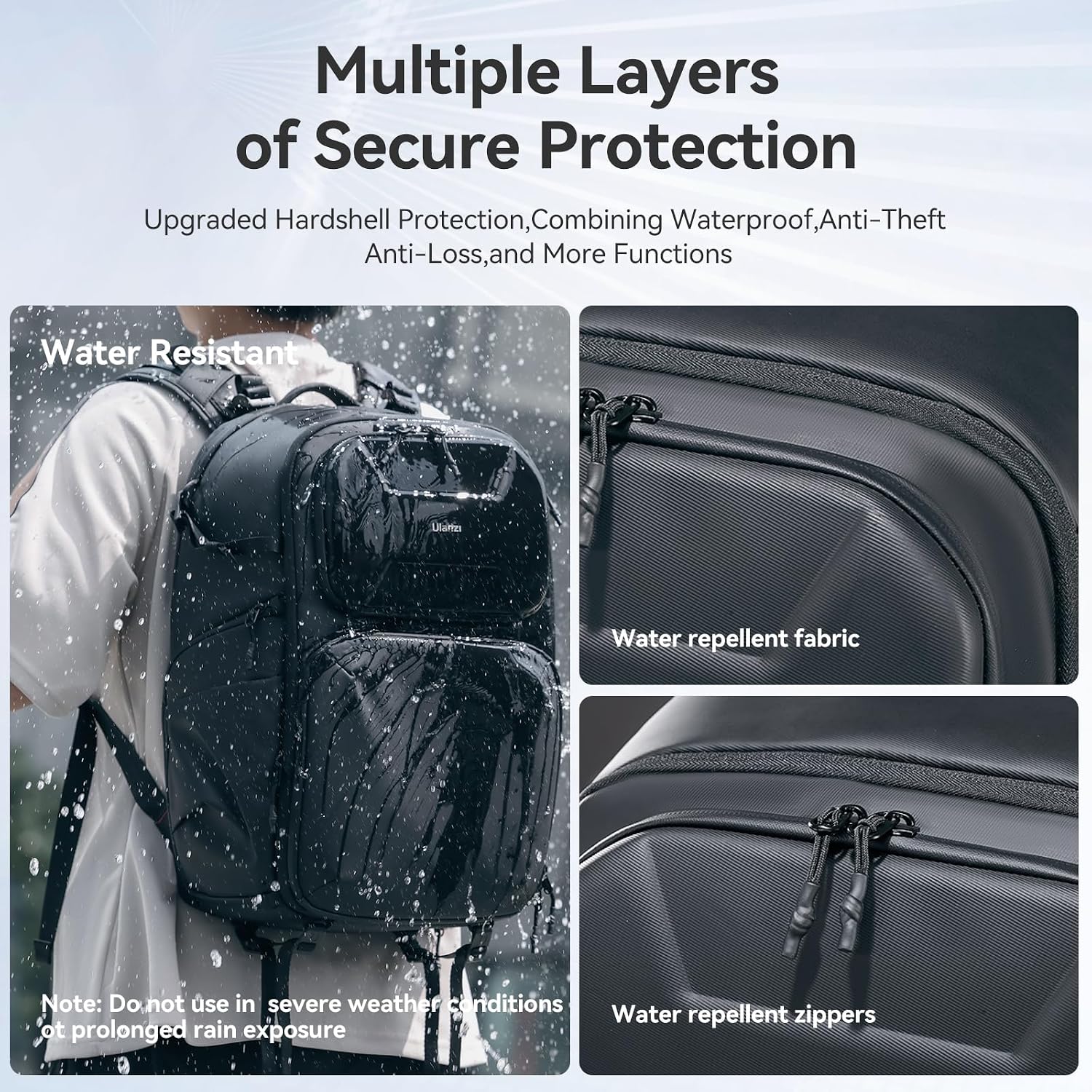 ULANZI BP10 Hardshell Camera Backpack 35L for DSLR Professional Photography Video Accessories Travel Tripod Strorage