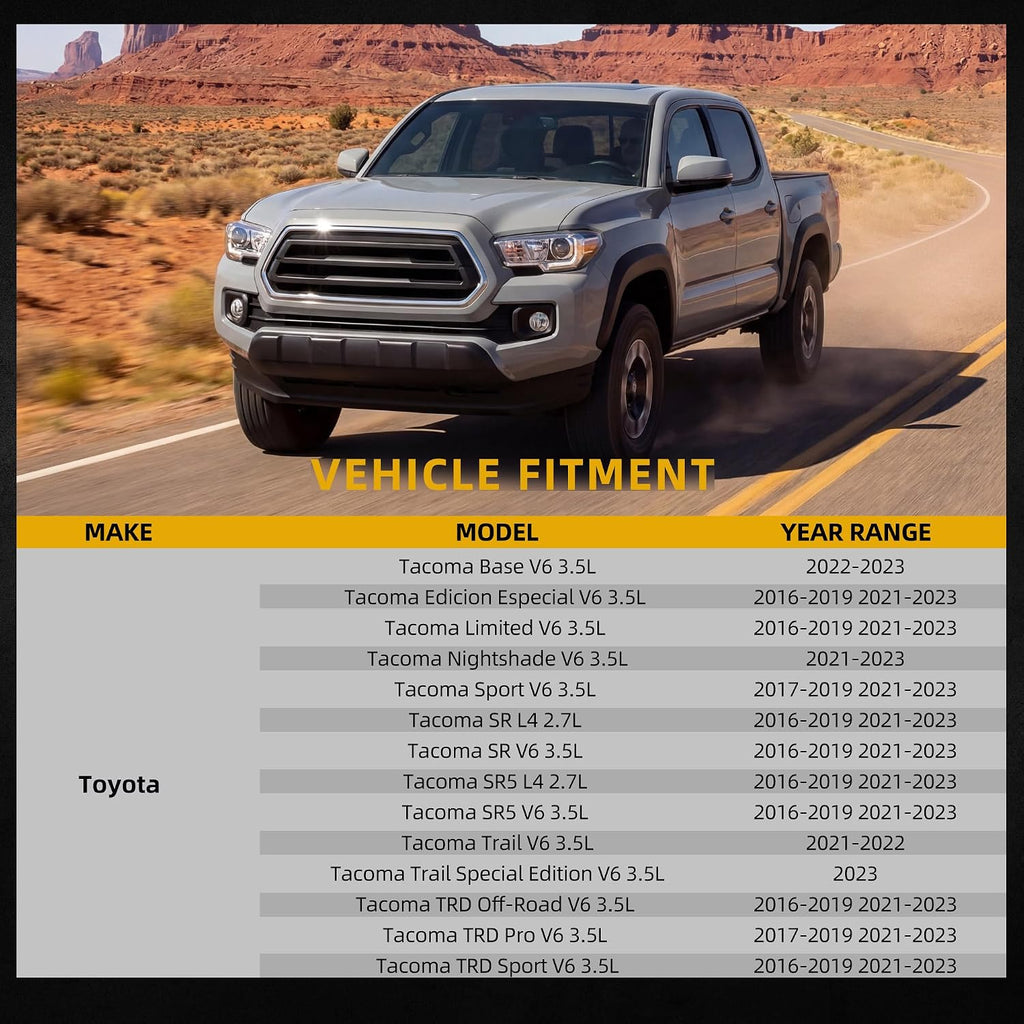 DWVO Complete Radiator Compatible with 2016-2019 2021-2023 Toyota Tacoma