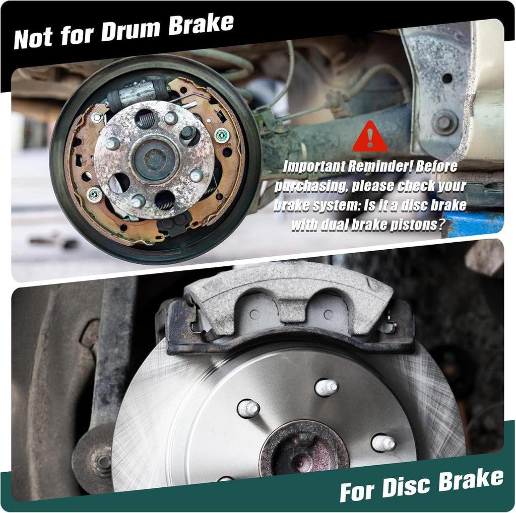 Dual Piston Brake Caliper Compressor, Heavy Duty Brake Caliper Tool, Premium Brake Pad Spreader Caliper Reset Tool