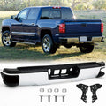 Rear Step Bumper Assembly for 2014-2018 Chevy Silverado 1500 Chrome Steel