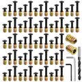 DALQUIS 110 Sets M6 Threaded Inserts for Wood | 3 Sizes Inserts