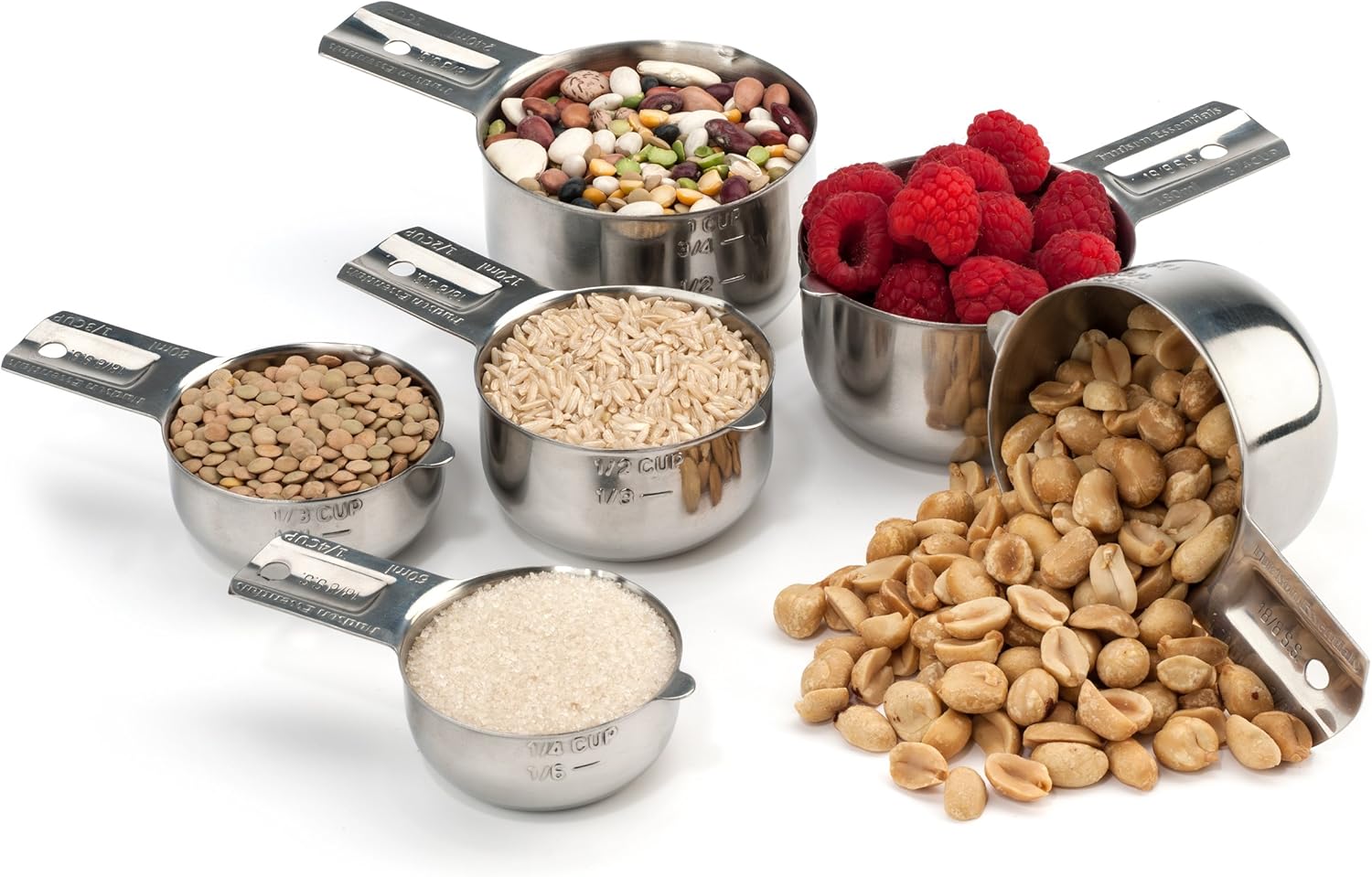 Stainless Steel Measuring Cups Set (6 Piece Set)