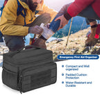 Small Medicine Storage Bag Empty, Family First Aid Box with Divider