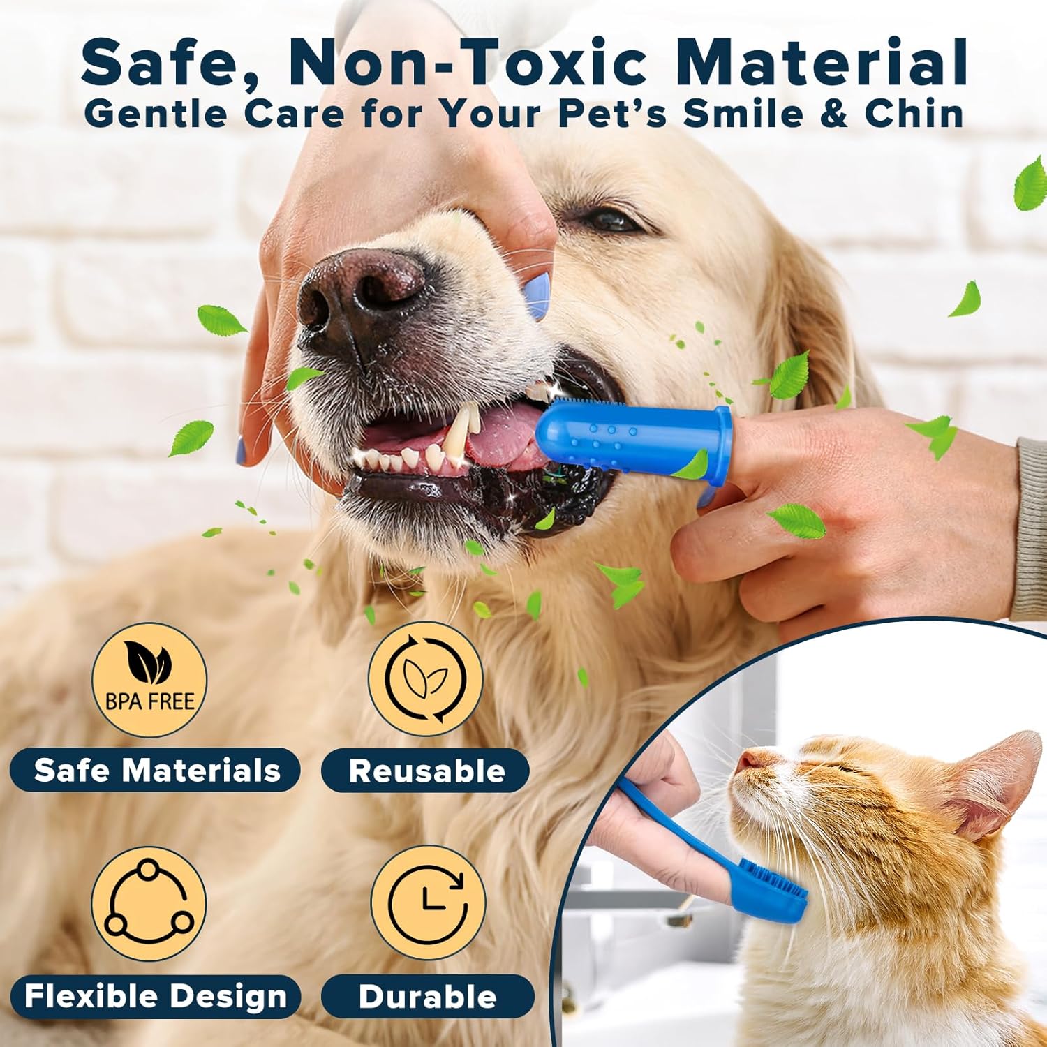 6 Pcs Pet Grooming Kit for Dogs, Cats and Horses | Dog Washing Gloves | Cleanroom Gloves | Dog Bath Brush | Dog Bath