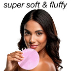 Oversized XL Velour Powder Puff - Ultra Soft Body & Face Makeup Applicator