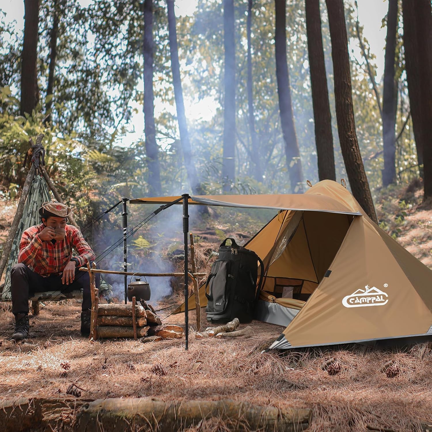 1 Person Tent for Camping Hiking Mountain Hunting Backpacking Tents 4 Season Resistance to Windproof Rainproof and