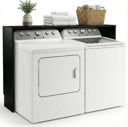 Over the Washer and Dryer Storage Shelf, Laundry Shelf, Black