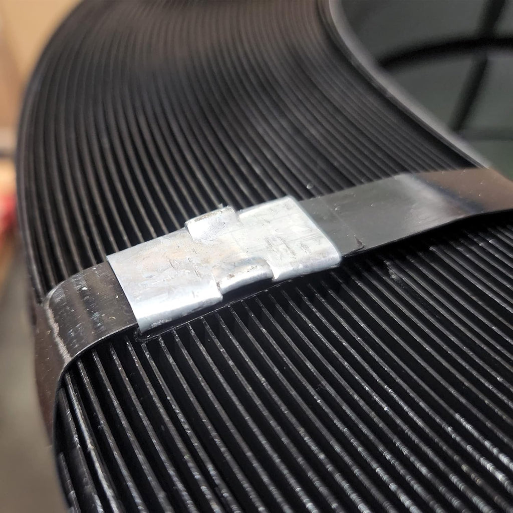 8 NET Packaging Open Strapping Seals for 3/4" Strap Width (Snap-On), High Strength Sturdy Galvanized Metal Heavy Duty