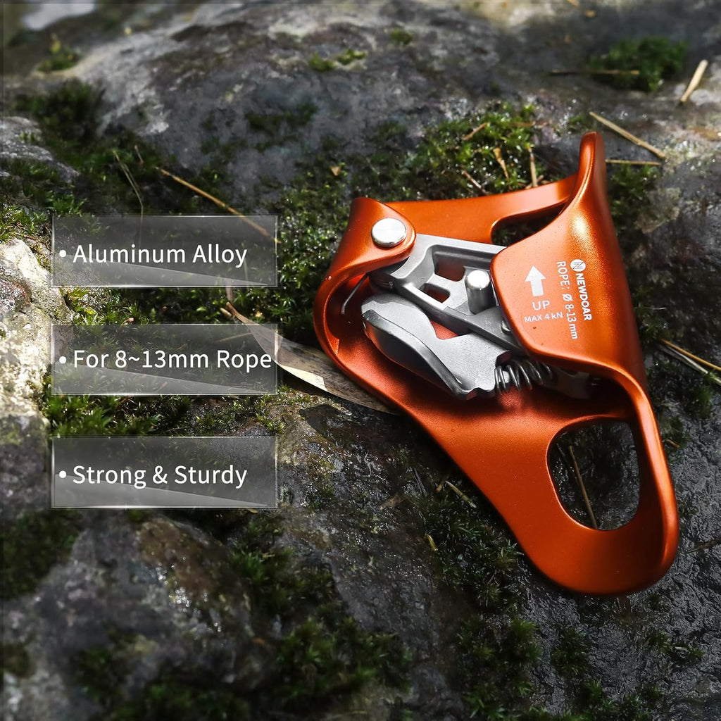 Rock Climbing Chest Ascender Abdominal for Vertical Rope Climbing CE Certified Rope Clamp for 8~13MM Rope