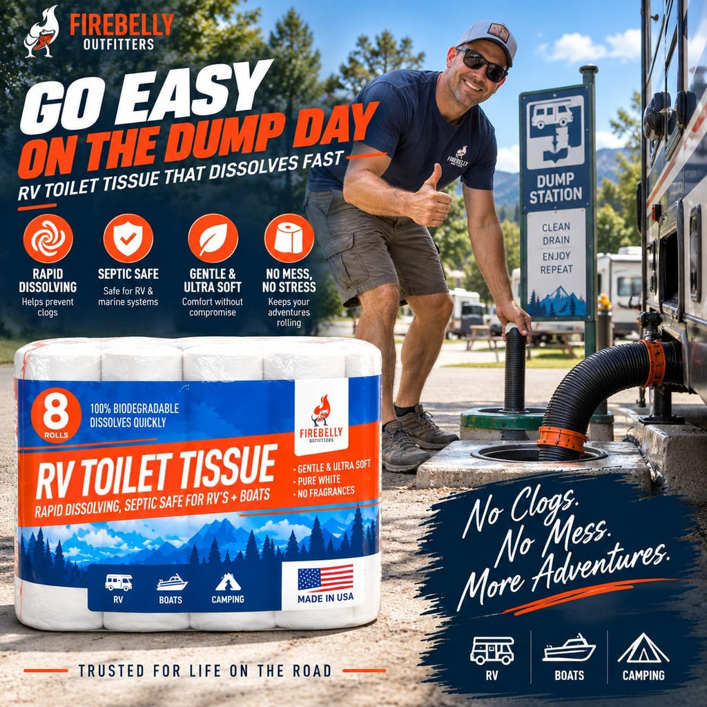 RV Toilet Paper, Camper, Marine, Septic Tank Safe 2Ply