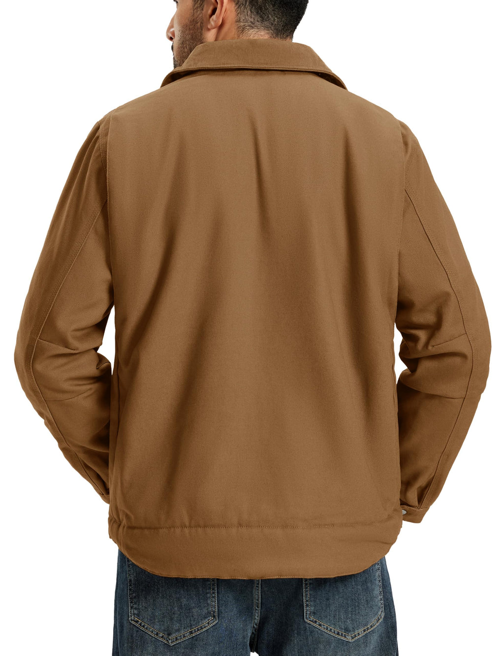 Mens Work Jackets Waterproof Heavy Duty Duck Canvas Sherpa Coat