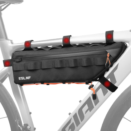 Bike Frame Bag Bicycle Bag for MTB Road Bike, Bike Triangle Bag, 2.7L Large Capacity Cycling Bag, Water-resistant