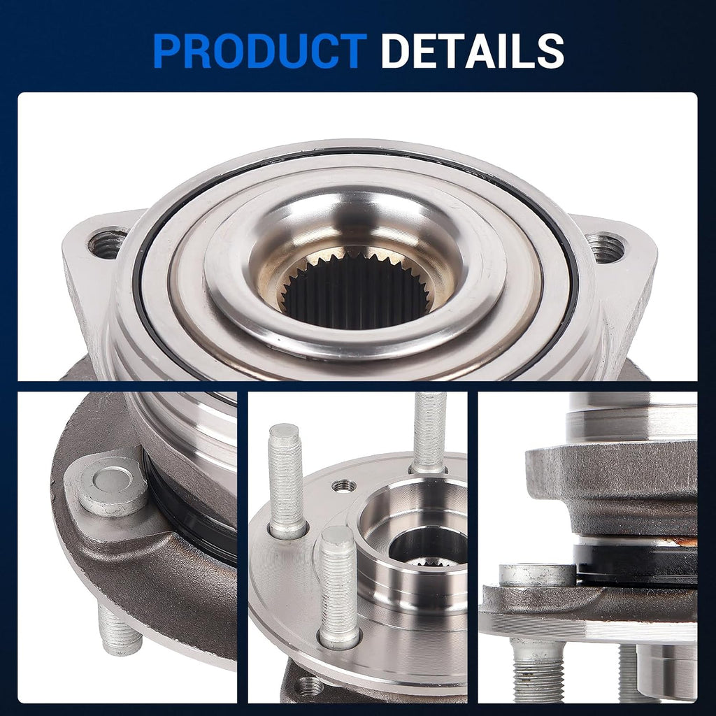 Autoround 513423 Front Wheel Hub Assembly Fits Jeep Wrangler 2018-2023