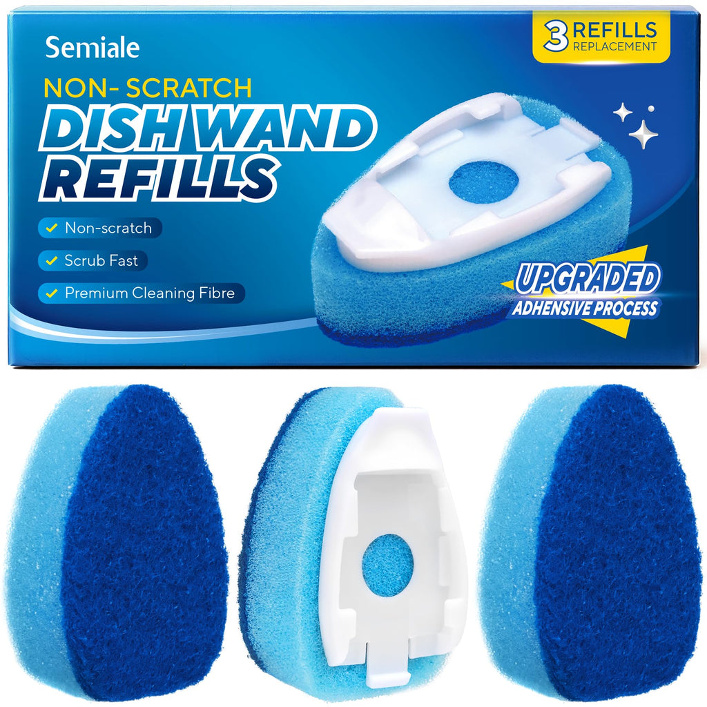 Dishwand Refills Sponge Replacement Heads 3Pcs for Scotch-Brite Dish Wand