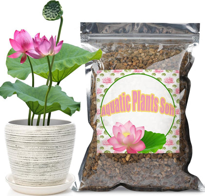 Aquatic Soil for Plants - 2.2LBS, Clay Aquarium Soil Suitable for Small Ponds & Water Plants Like Lotus & Water Lily