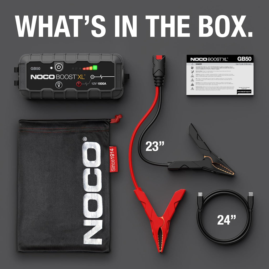 Boost GB50 1500A UltraSafe Jump Starter, 12V Lithium Battery Booster