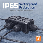 Sully IP65 Waterproof Junction Box for WAGO 221 Connectors, Black