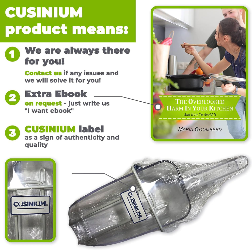 [24 oz] CUSINIUM Ice Scoop w/Ice Scoop Holder Bundle