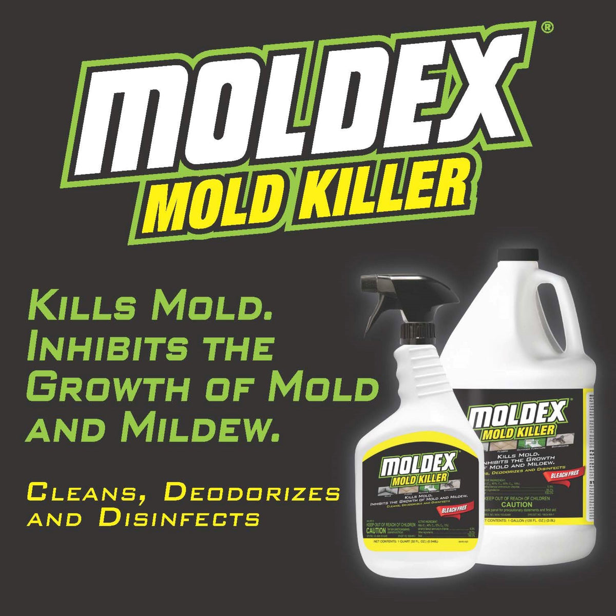 Mold Killer, Cleans, Deodorizes, Disinfects, 32 oz