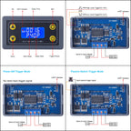 Icstation 12V Timer Relay with MOS Voltage Output Cycle Timer LCD Display 10A Programmable Relay Switch Module 0.01s-9999mins ON-Off Control for Light Water Pump Engine
