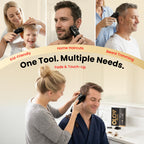 Hair Clippers for Men, Cordless Hair Clipper Kit, Adjustable 4 Length Setting, 2-Speed Settings, Replaceable Ceramic
