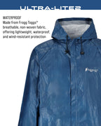 Men's Ultra-lite2 Waterproof Breathable Rain Jacket, Blue, Medium