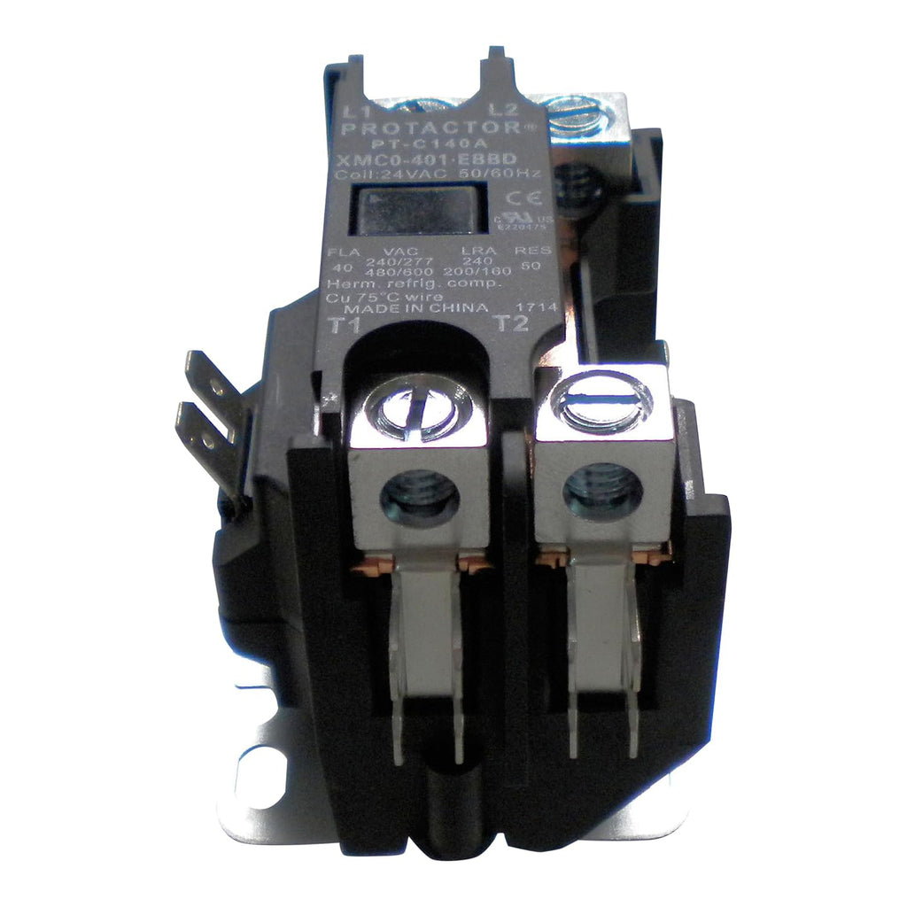 1 Pole 40 AMP Heavy Duty Enclosed AC Contactor | Protactor Replacement For Virtually All Residential 1 Pole Models