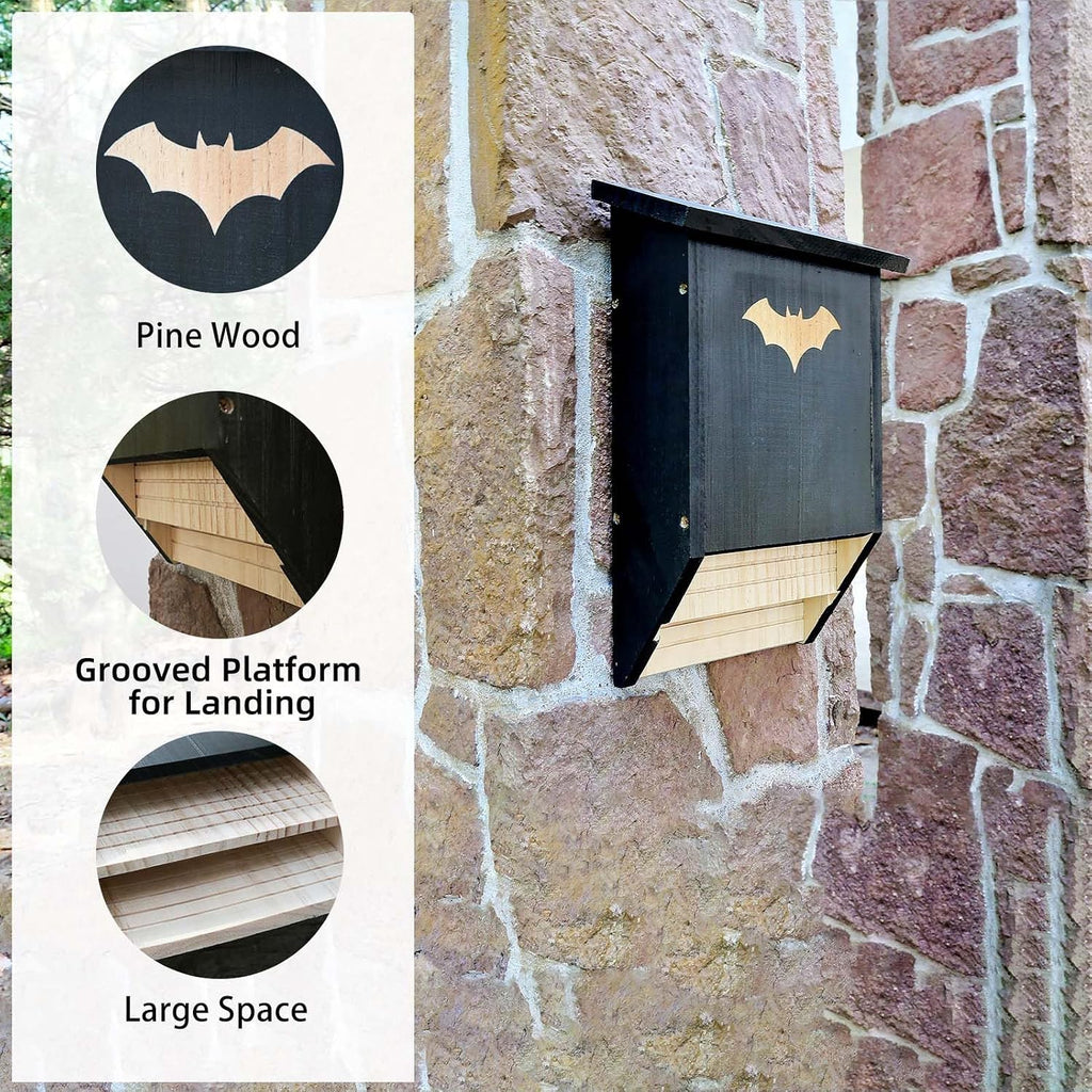Bat House for Outdoors Perfect for backyards and Gardens