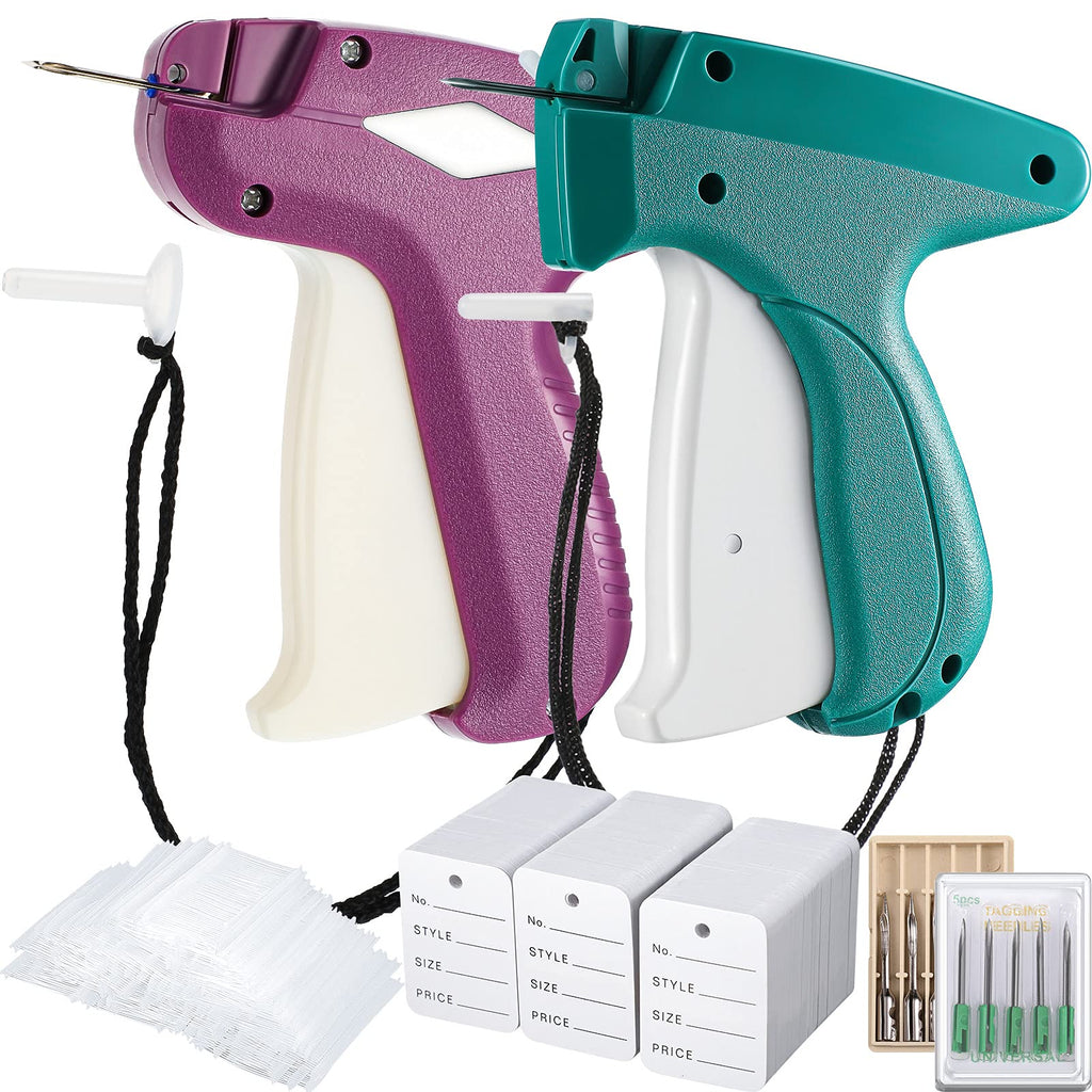 1112 Pcs 2 Price Tagging Gun for Clothing, Purple, Green