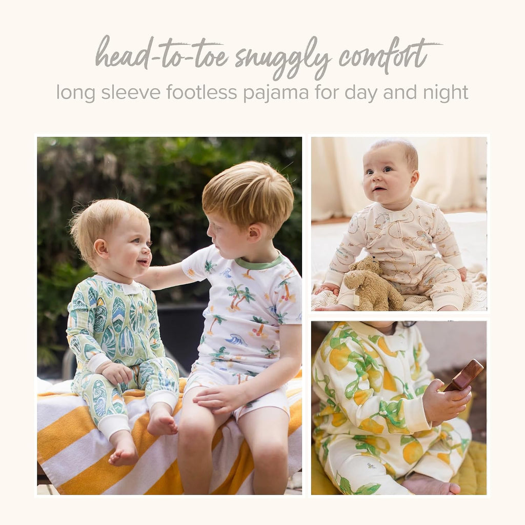 Unisex Sleep and Play Pajama, Footless One-Piece Zipper PJ